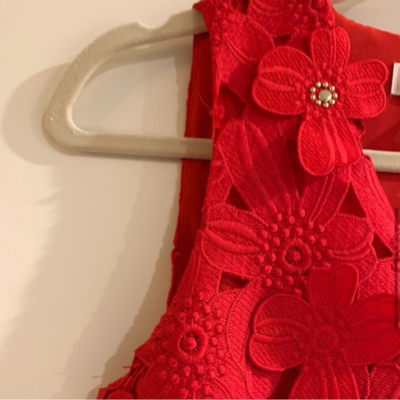 BRAND NEW Michael Kors MINI DRESS WITH FLORAL EMBROIDERY NWT - Picture 7 of 8